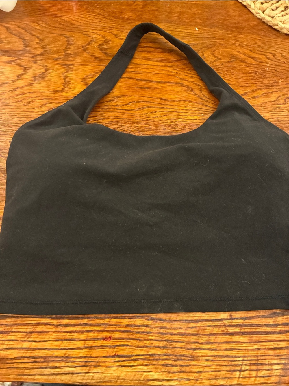 Athleta Black Halter Crop Top